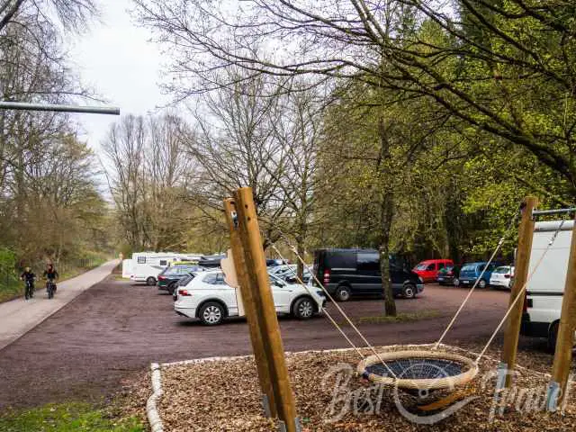 The parking close to Nothweiler in the forest.