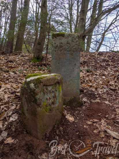 An old boundary marker dated 1826