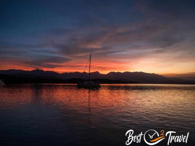 A colourful sunset in Port Douglas