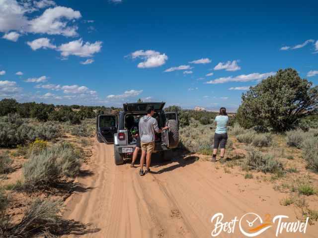 The jeep of our private tour.