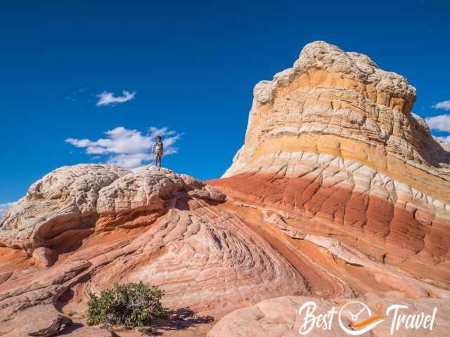 One of the most spectacular formations in white, yellow and orange