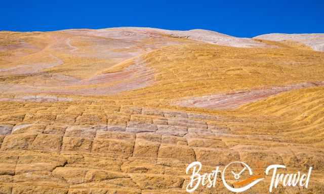 Yellow Rock with yellow wave-like sandstone formations