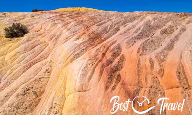 Yellow Rock with red sandstone formations