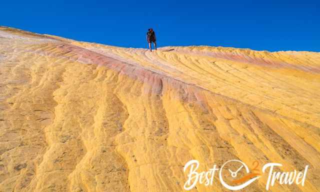 Yellow sandstone formation at Yellow Rock