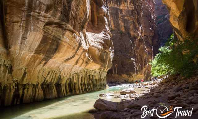 Shimmering light in the Narrows