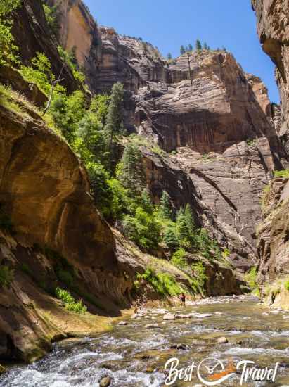 Direction Big Springs the Canyon gets wider