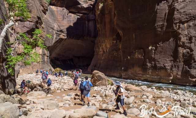 After more than a mile in the Narrows