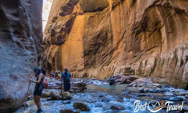 The Narrows get smaller and darker