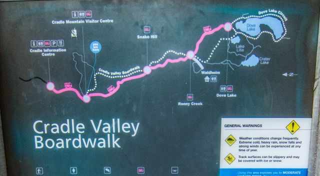 Cradle Valley boardwalk map