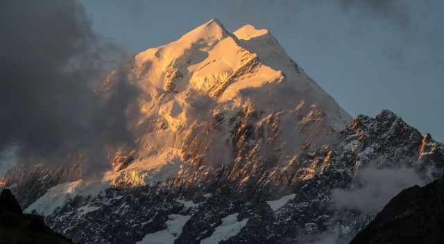Mount Cook during sunset